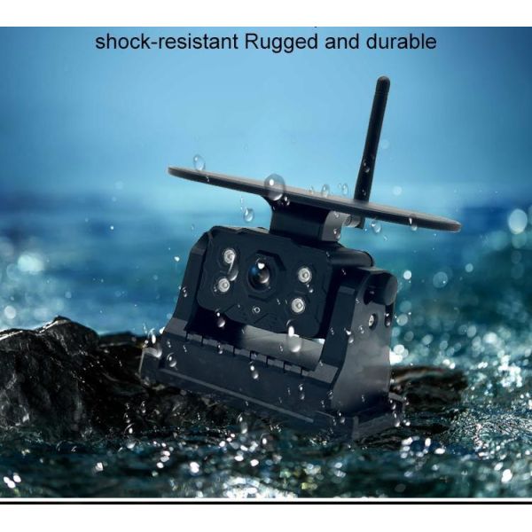 Android TF/SD card Solar-powered car wifi reverse camera 1080p HD