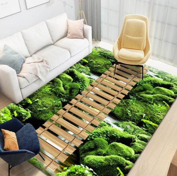Beautiful Scenery Household Bedroom Living Room Floor Carpet Special Style