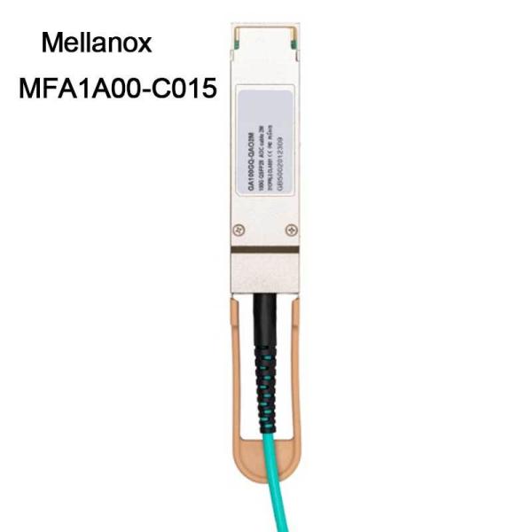 câble Ethernet MFA1A00-C015 15m de 100GbE QSFP LSZH Mellanox AOC