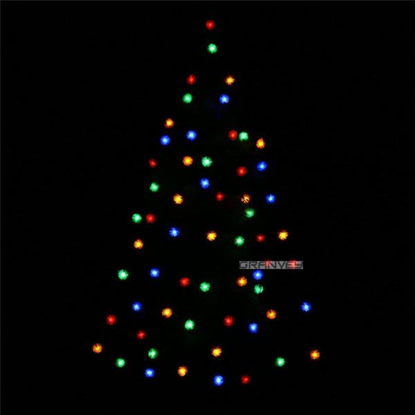 20 LED Furry Ball Solar LED Christmas Lights Colorful IP65 Xmas Decoration