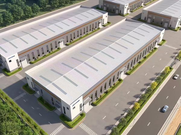 Estructura de acero de alta gama almacén prefabricado a medida para uso industrial comercial
