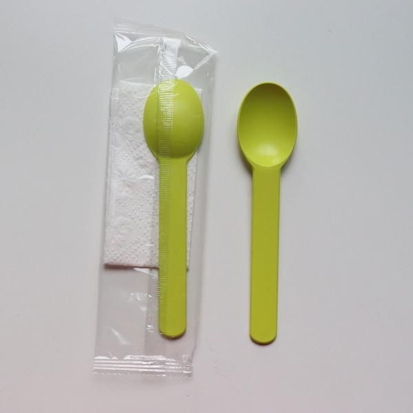 Small Dessert Spoons Made of Biodegradable Cornstarch with Customized Logo and Color