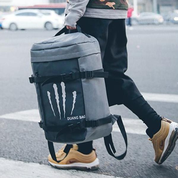 Backpacks male version of the Korean version of fashion personality college students backpack female backpack leisure me