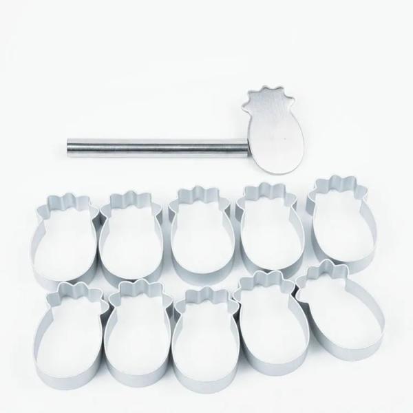 Печенье в форме ананаса, резачок, торговое оборудование для пекарни, из нержавеющей стали