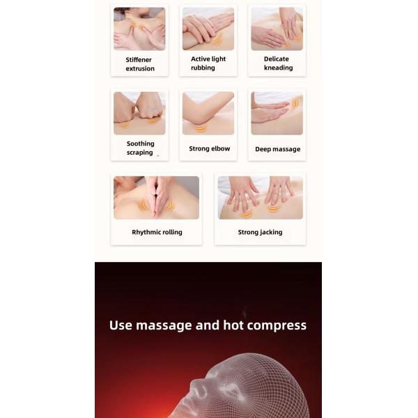 Massage Equipment 2 In 1 Multifunctional Heating Kneading Cervical Spine Car Electric Shiatsu Neck Back Massage Pillow