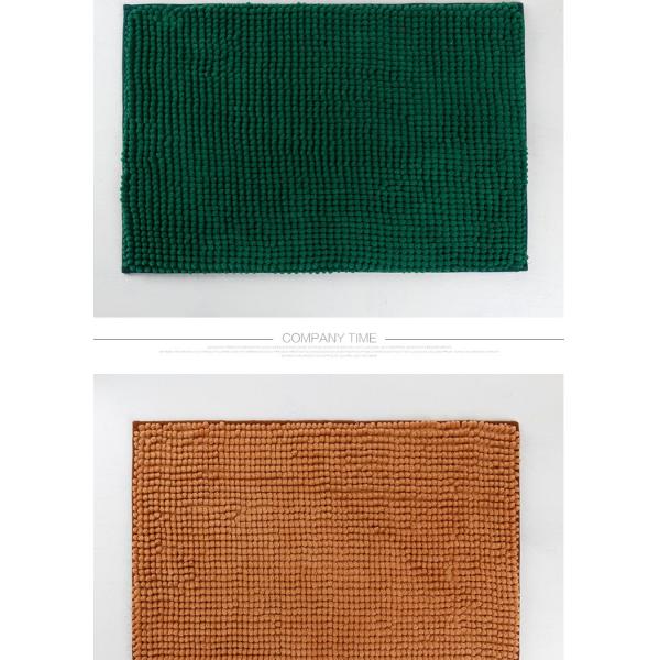 Soft Chenille Bathroom Anti Slip Floor Mat , Hotel Bathroom Floor Mats