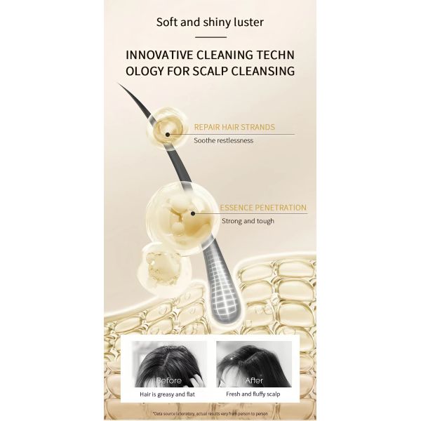 Organic Beauty Shampoo Moisturizing Smooth Keratin Anti-Dandruff Head & Shoulder Oil Control Healthy Curly Hair Shampoo