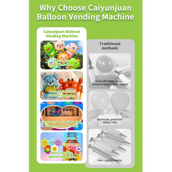 Balloon Vending Machine High Capacity 24/7 Operation & Versatile Payments