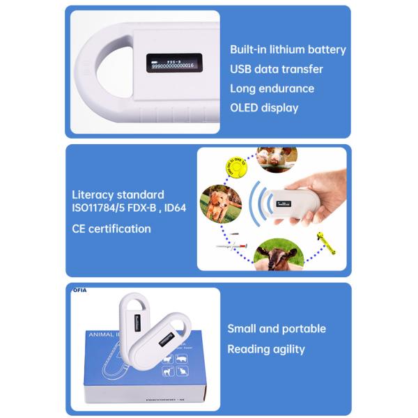 Мини читатель USB PT160 для чтения микросхемы собак и кошек с батареей лития