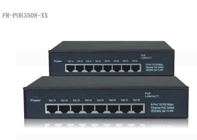 8 Ports Power Over Ethernet Switch 10 / 100 / 1000M with IEEE 802.3af
