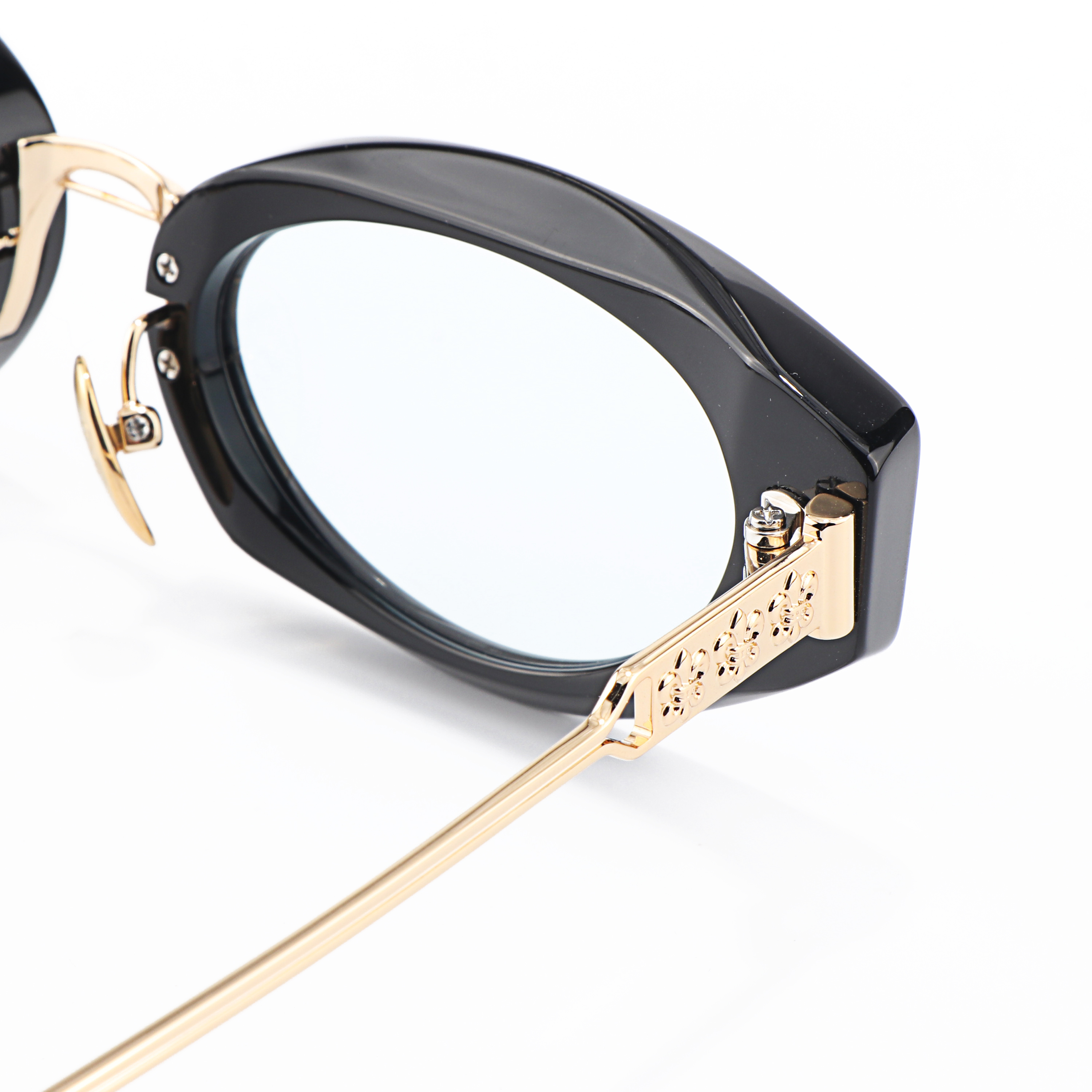 Fashion Cat Eye UV400 Protection Acetate Frame with Metal Embellishment Bulk Supplier Brand High-quality Sunglasses for Women