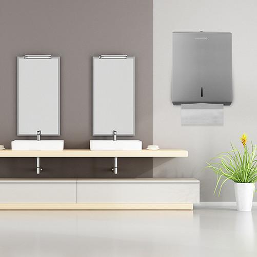 Brushed 304 Stainless Steel Toilet Paper Holder Paper Towel Dispenser Surface Mounted Bathroom Accessories