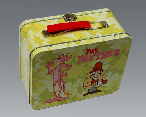 Beautiful Rectangular Tin Box , Kids Lunch Boxes Eco - Friendly Recycled Tinplate