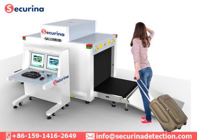 Baixo tamanho do túnel do transporte X Ray Baggage Scanner 0.2-1.2mA 58db 1000mm×800mm