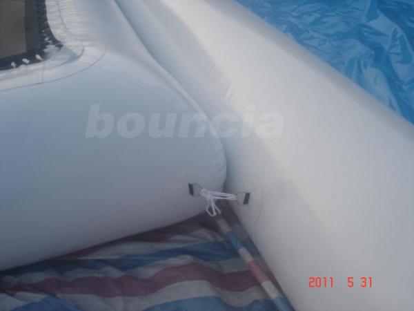 0.9mm  PVC Tarpaulin Round Outdoor Inflatable Swimming Pool With Platform