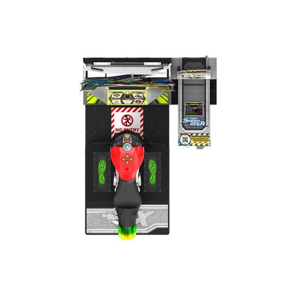 След GP Moto гонок скорости Одно-игрока, Монетк-работаемая машина аркады используемая в торговых центрах