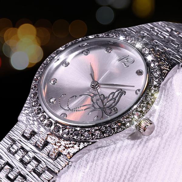 3BAR Female Gold Wrist Watch 3ATM Alloy Silver Ladies Wrist Watches