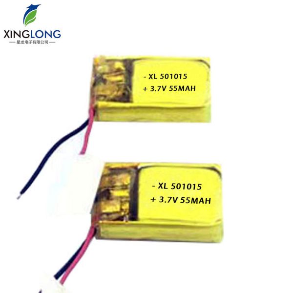 501015 55mAh 3.7V Rechargeable Lithium Polymer Battery for  Headset