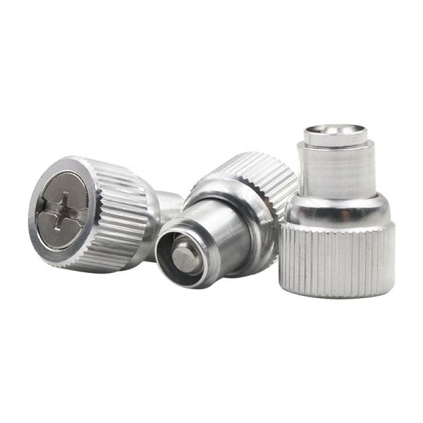 Screws PF41/PF42/PF15/PF25 Captive Panel Zinc-Plated Knurling Knob Spring-Loaded Screws Washers type NO and Blots