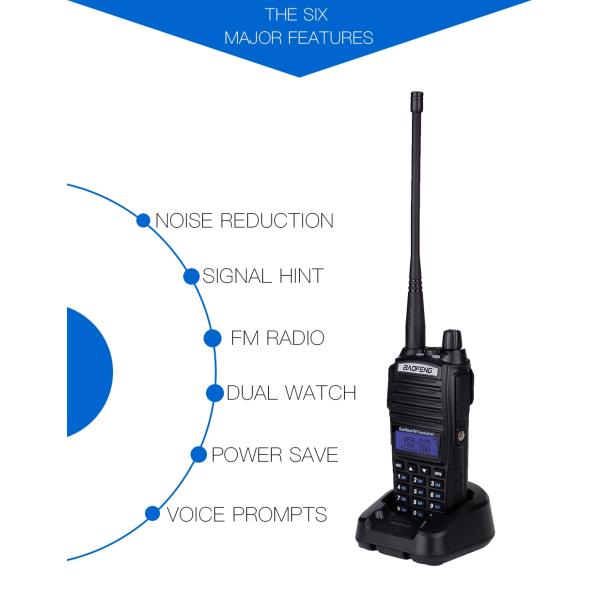 Baofeng UV-82 Handheld Walkie Talkie GMRS Communication Two Way Radio with Long Range