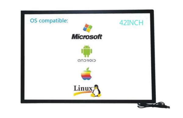 Diy 42 Inch Infrared Touch Frame For TV / PC , Durable Touch Screen Frame