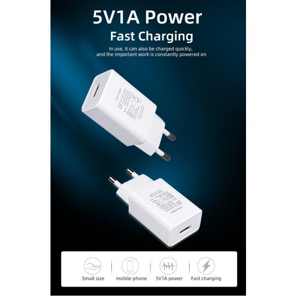 Wholesale For iPhone Charger 5V 1A USB Charger Portable Quick Charge Wall Adapter EU US Plug