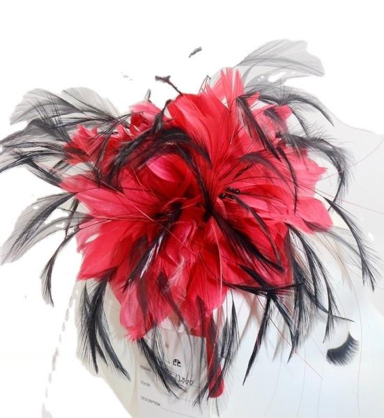 Decoração de chapéu Hackle Feather Flower Fascinator Envio DHL UPS FEDEX EMS TNT