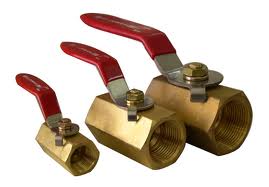 Sleeve brass  ball valves with steel handle PN25