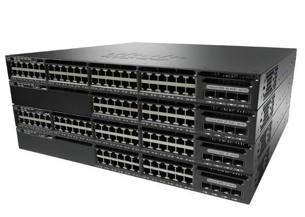 Manageable Gigabit Ethernet Switch 48 10/100/1000 POE+ WS-C3650-48PD-E