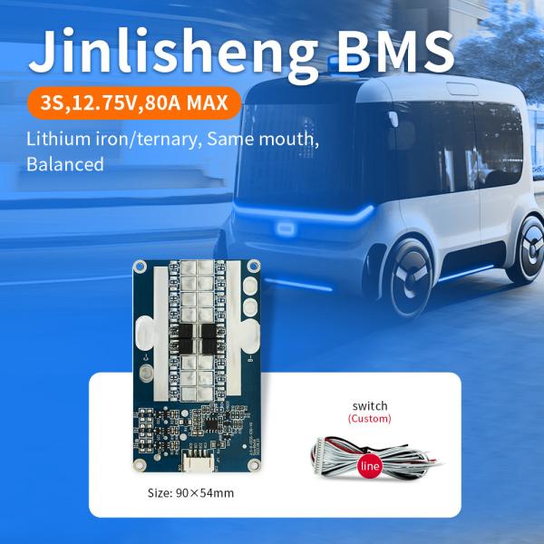 KLS 3s 12v 70A ソーラーストリートライト 工場 生産 Bms 3s 10a bms 12v コモンポート Lifepo4 バッテリー管理システム