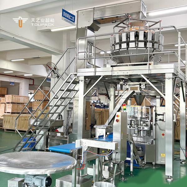 Máquina automática de embalaje de nueces 220V 30-60BPM para bolsas de pie