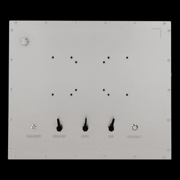 19 waterproof dustproof stainless steel 304 316 touch panel PC computer for food, beverage, biotechnology HMI fanless industrial all in one M12 connector
