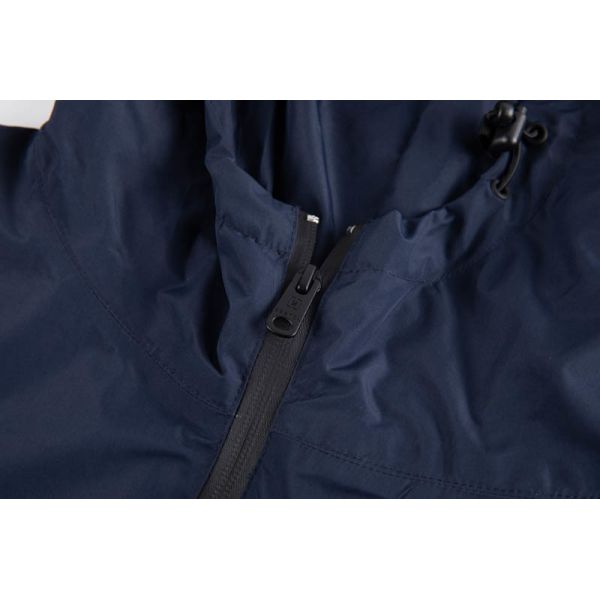 Navy Water-repellent Wind-resistant Lightweight Rain Coat for Outdoor Activities