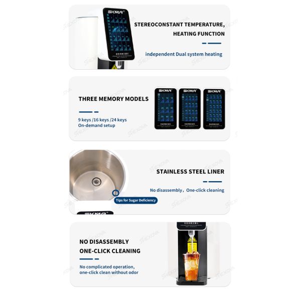 Intelligent Touch Screen Quantitative Syrup Sugar Fructose Machine Bubble Tea Coffee Shop