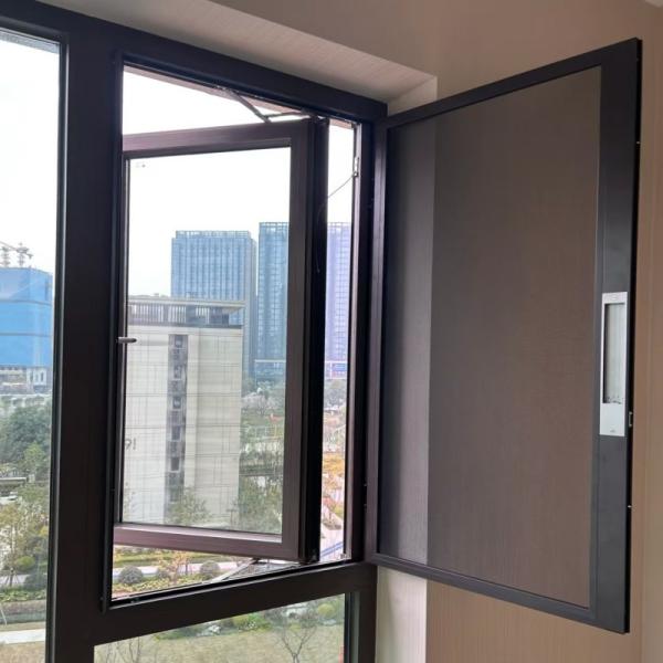 Modern Style Soundproof Casement Windows With Thermal Break Aluminum Profile Noise Reduction Solution
