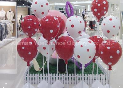 Decorative Standing Fiberglass Balloons With Spot Pattern For Shopping Center