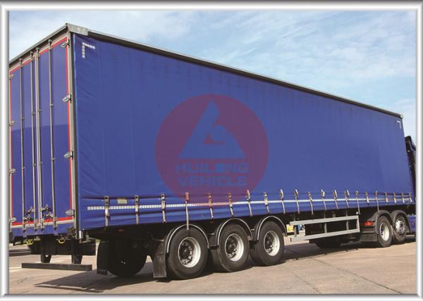 Aluminum Alloy Rail Curtain Side Trailer  2 Inches Kingpin Length Curtain Printable