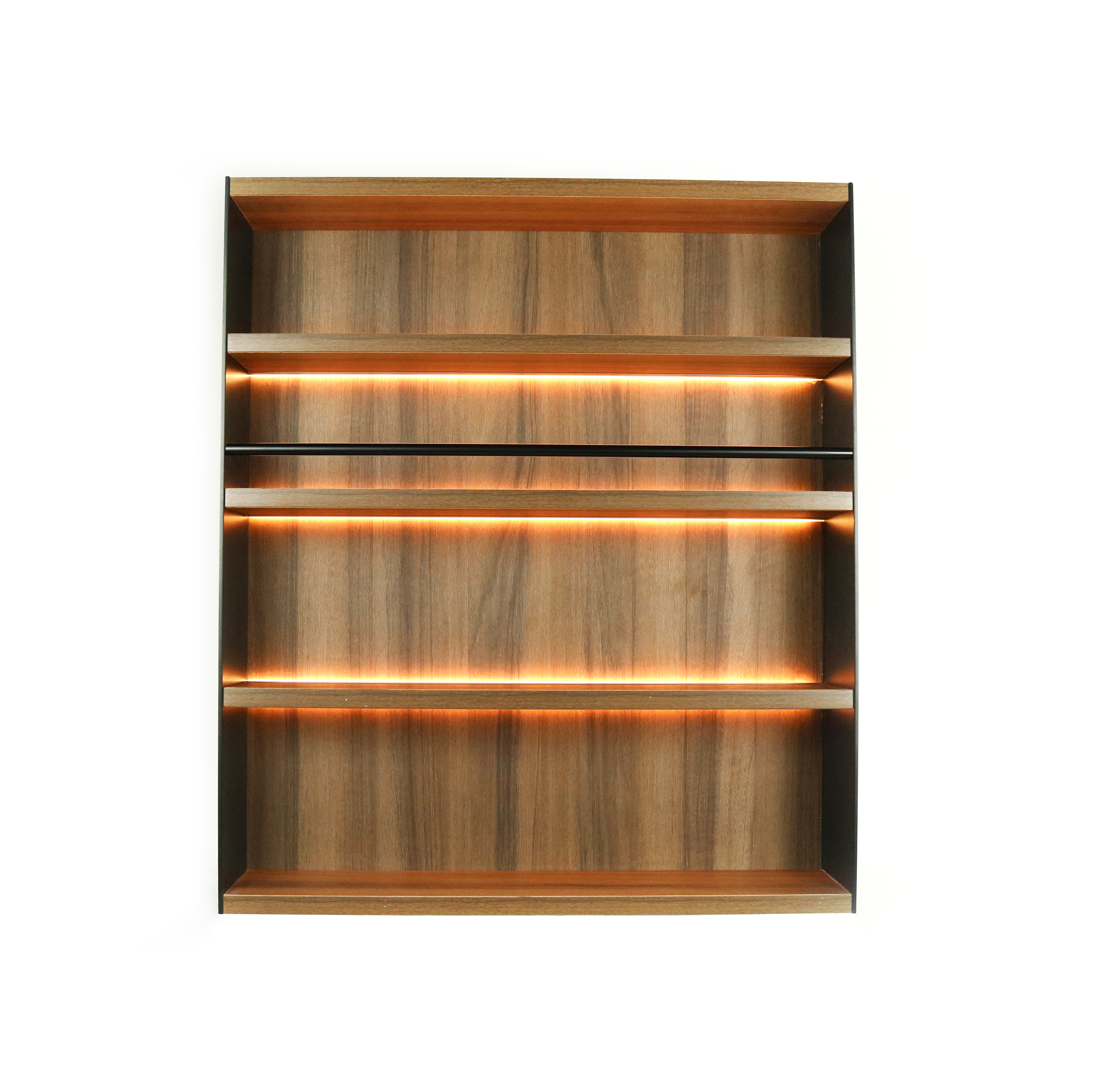 Italian Design Aluminum Hardware Wine Display Bar Cabinet Shelf Kitchen Rack with LED Living Room Cabinets