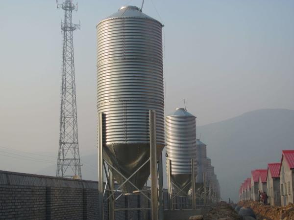 Conjunto de aço de grande resistência do armazenamento da alimentação dos escaninhos do funil com a chapa de aço galvanizada quente