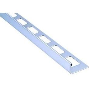 6063 6061 Aluminum Profile With Bending / Cutting , Silvery Anodized Floor Tile Trim