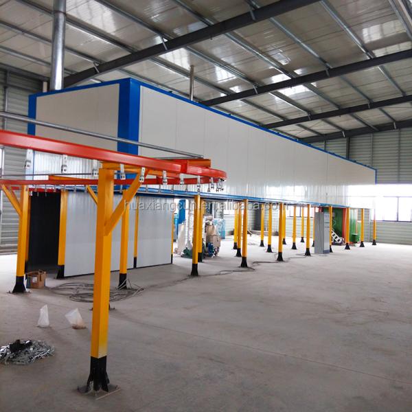 1.2mm Steel Automated Powder Coating Line High Speed Industrial Powder Coating Systems