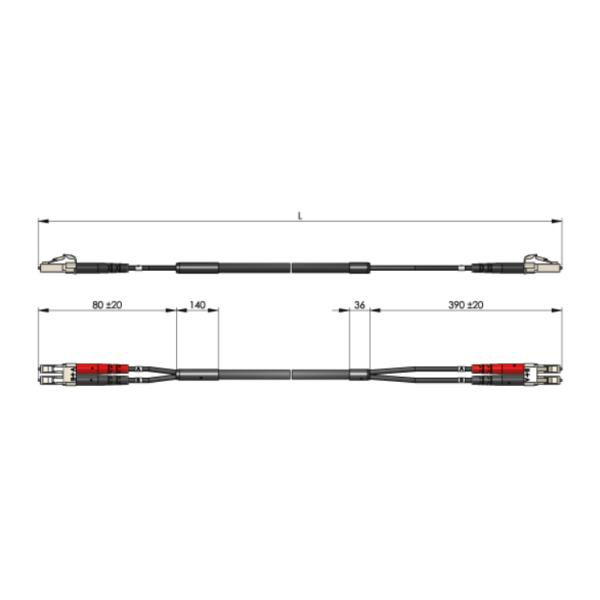 OFNR LSZH SC OM3 Fiber Optic Patch Cable Outdoor Duplex
