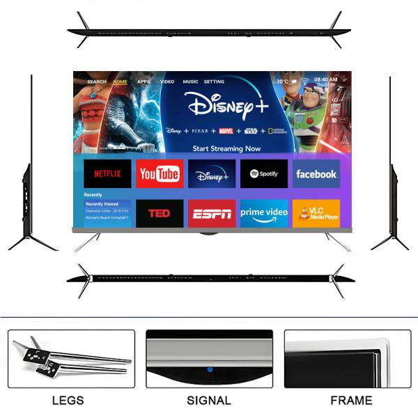 Flat Screen Smart OLED Television Cheap 43 50 55 65 75 85 Inch 1080P LCD TV Hotel Oled TV
