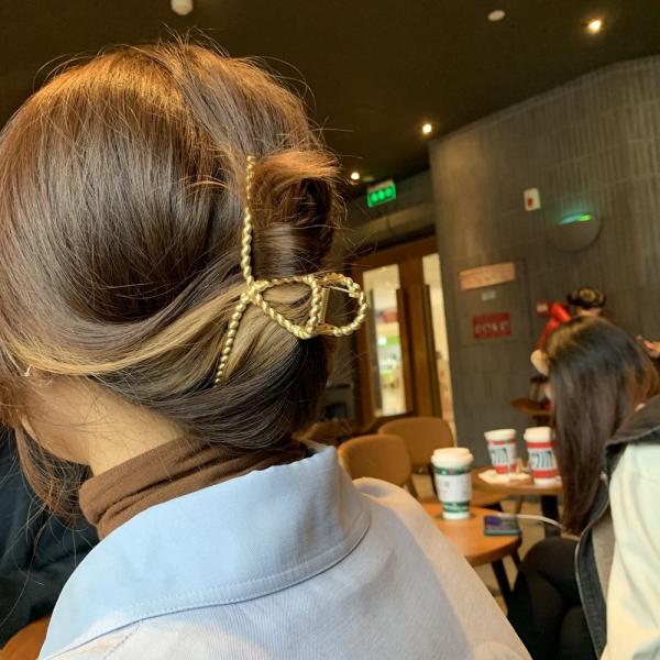 Alloy Big Large Metal Claw Hair Clips Gold Silver Gun Black 11.5cm