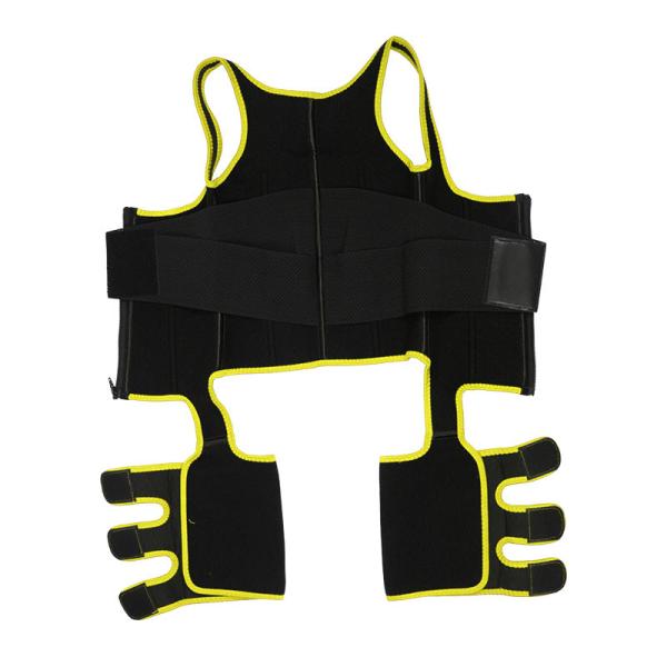 Da cintura completa do corpo do ajustador 6XL da coxa do neopreno correias de couro ajustáveis de Cincher