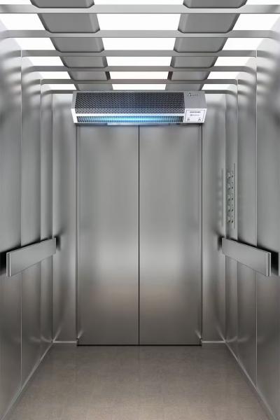 Cortina de aire de ascensor de acero inoxidable 80W con sensor de inducción