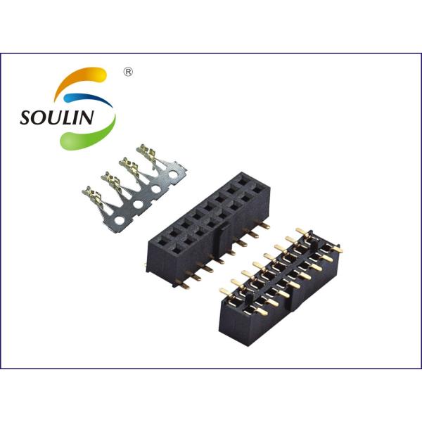 2.0mm pitch female header dual row single plastic SMT H4.3  temira without cap withou column Otype