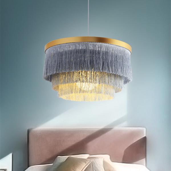 Round Chandelier Lighting Dining room Bar Kitchen fringe lamp suspension light(WH-MI-252)