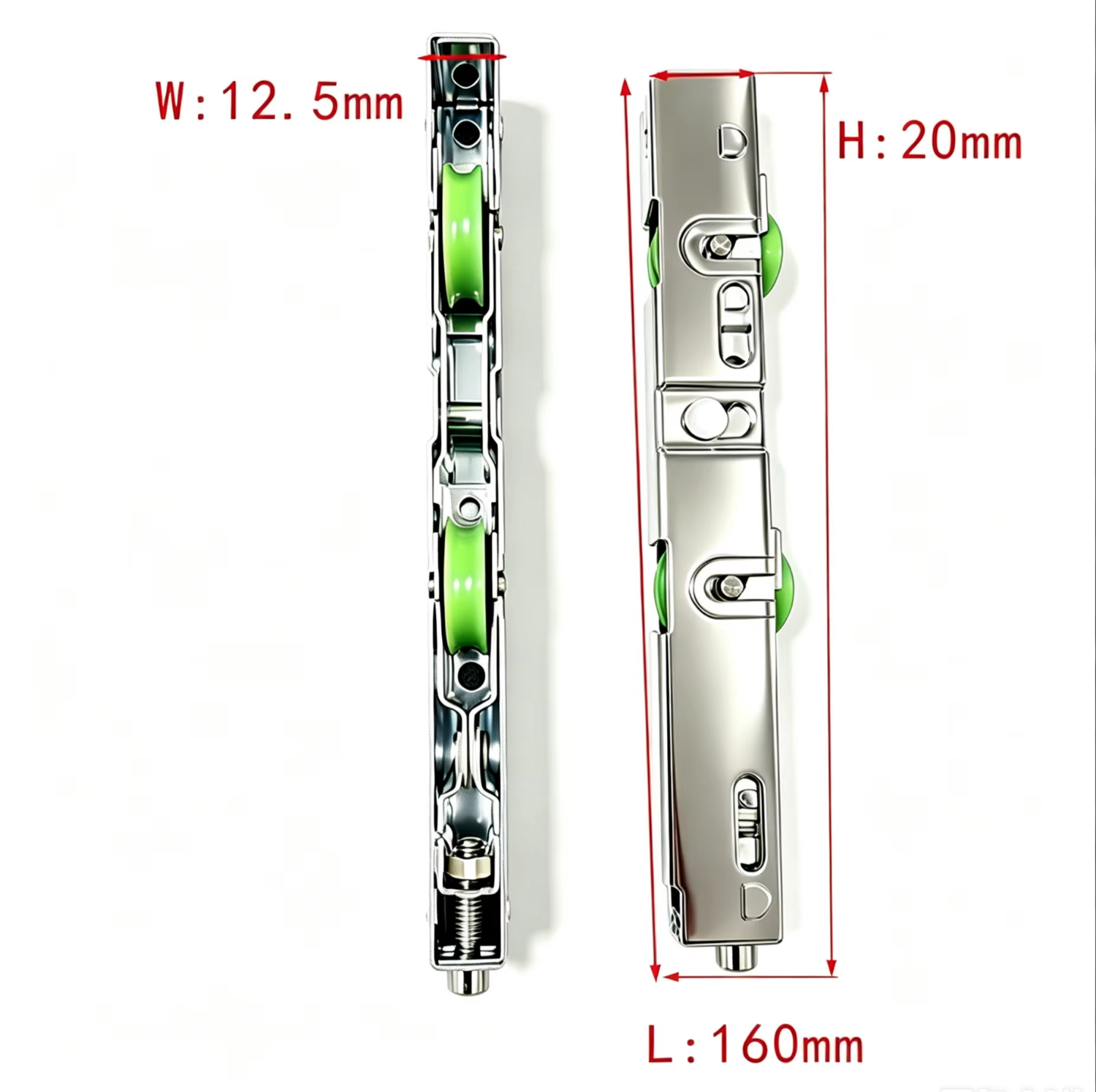 Chrome-plated Anti-rust Sliding Door Roller and Window Roller with Smooth Operation for Hotel Garage Door