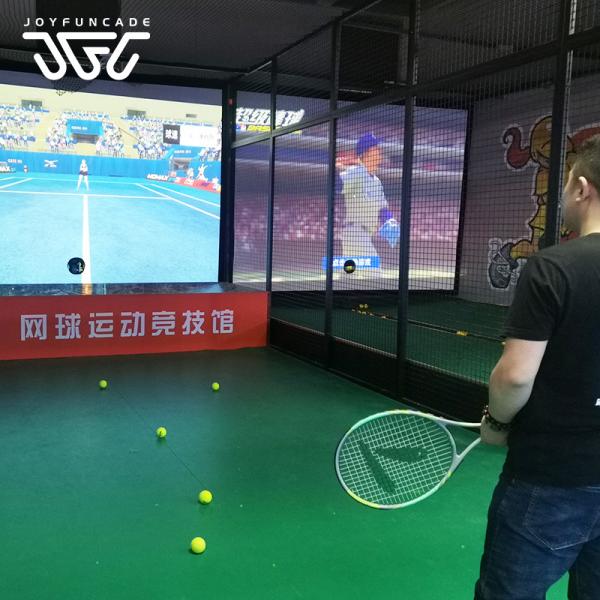 220V Virtual Tennis Simulator with Ball Return System for 1-2 Players